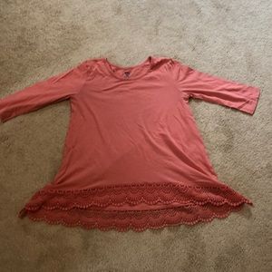 3/4 length girls top